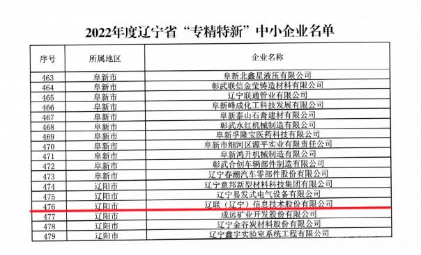 威尼斯569vip信息获评2022年度辽宁省“专精特新”企业2.jpg